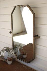 GEOMETRIC WALL MIRROR WITH ADJUSTABLE BRACKET