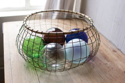 RECYCLED GLASS BALL - CLEAR