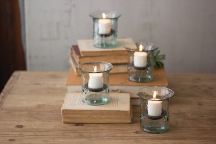 RECYCLED GLASS MINI VOTIVE CYLINDER