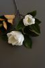 ARTIFICIAL MAGNOLIA FLOWERS WITH LEAVES SPRAY