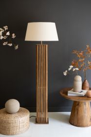 WOODEN SPINDLES FLOOR LAMP BASE