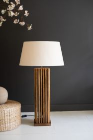 WOODEN SPINDLES TABLE LAMP BASE