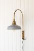 WALL LIGHT WITH GREY SHADE