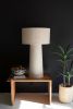 BOUCLE FABRIC TABLE LAMP WITH SHADE