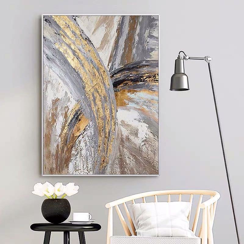 Gold Foil Picture Modern On Canvas Gold Foil Picture Modern On Canvas